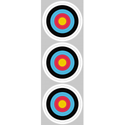 Cible colorée (3 de 10cm) - Sticker/autocollant