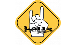 Hells (20x20cm) - Sticker/autocollant