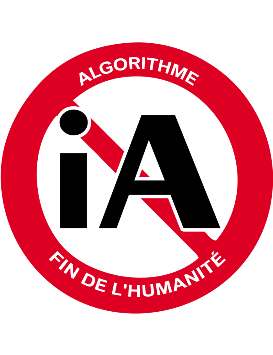 iA algorithme (10x10cm) - Sticker/autocollant