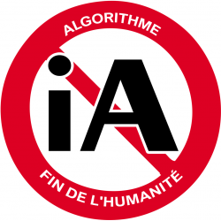 iA algorithme (20x20cm) - Sticker/autocollant