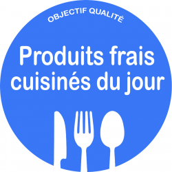 Produits frais cuisinés du jour (10x10cm) - Sticker/autocollant