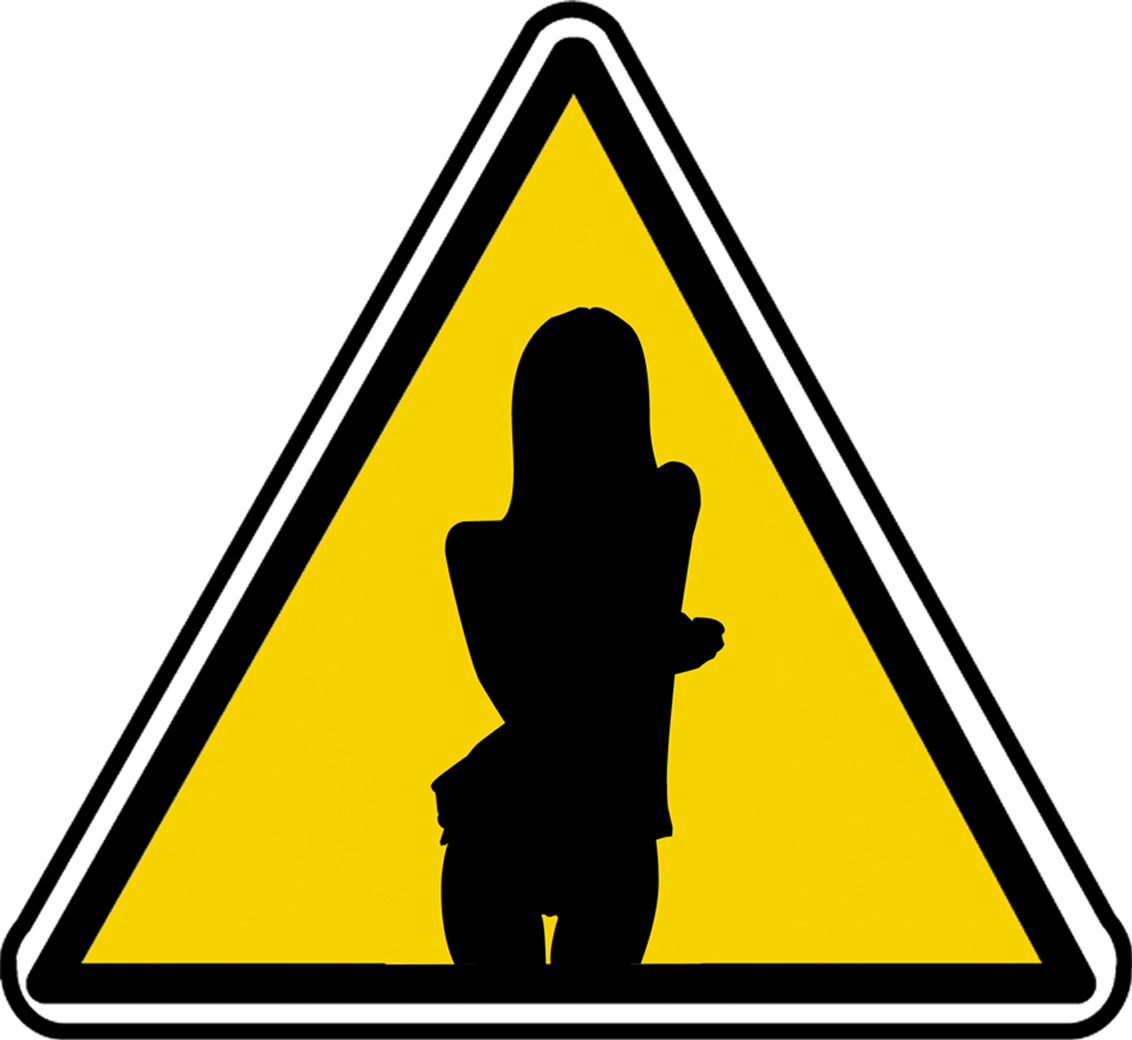 silhouette pin-up 40 (10x9cm) - Sticker/autocollant