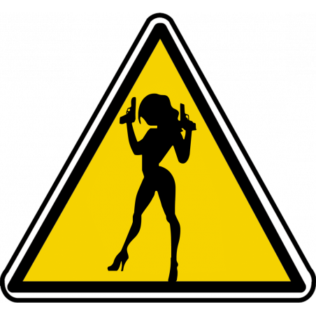 silhouette pin-up 19 (10x9cm) - Sticker/autocollant silhouette pin-up 19 (10x9cm) - Sticker/autocollant