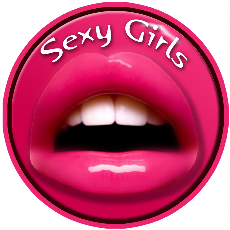 sexy girl (10x10cm) - Sticker/autocollant