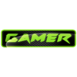Gamer (20x5cm) - Sticker/autocollant