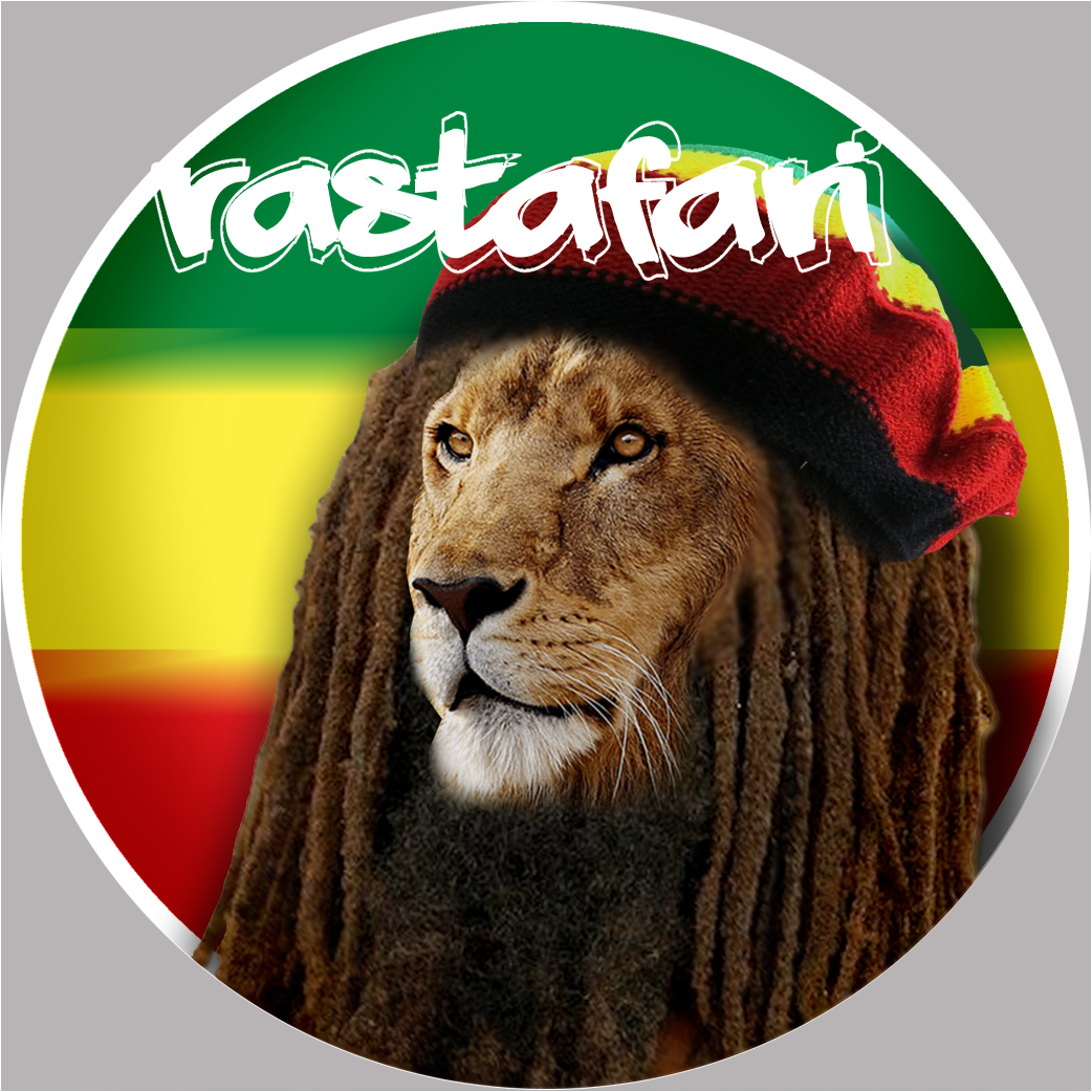 rasta (10x10cm) - Sticker/autocollant