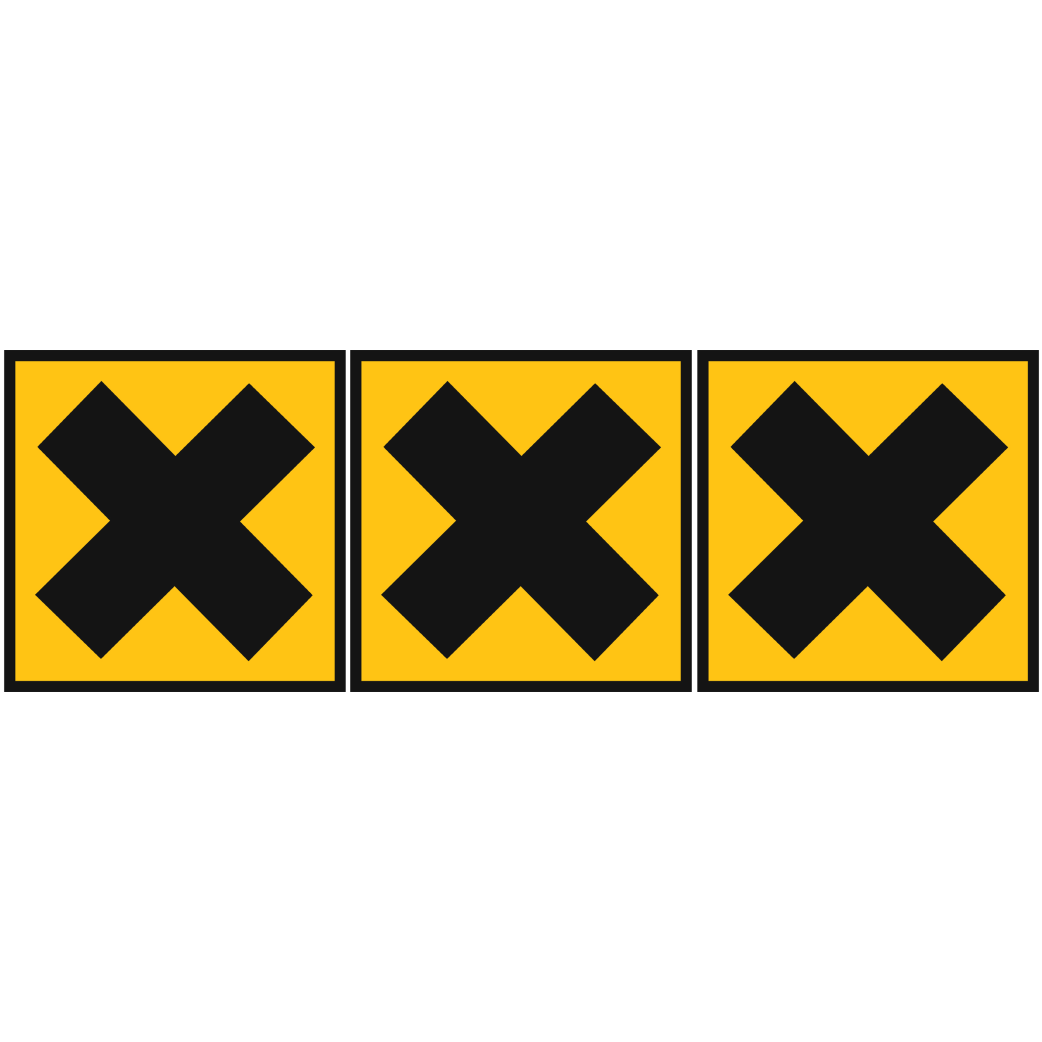 nocif irritant (3stickers 10x10cm) - Sticker/autocollant