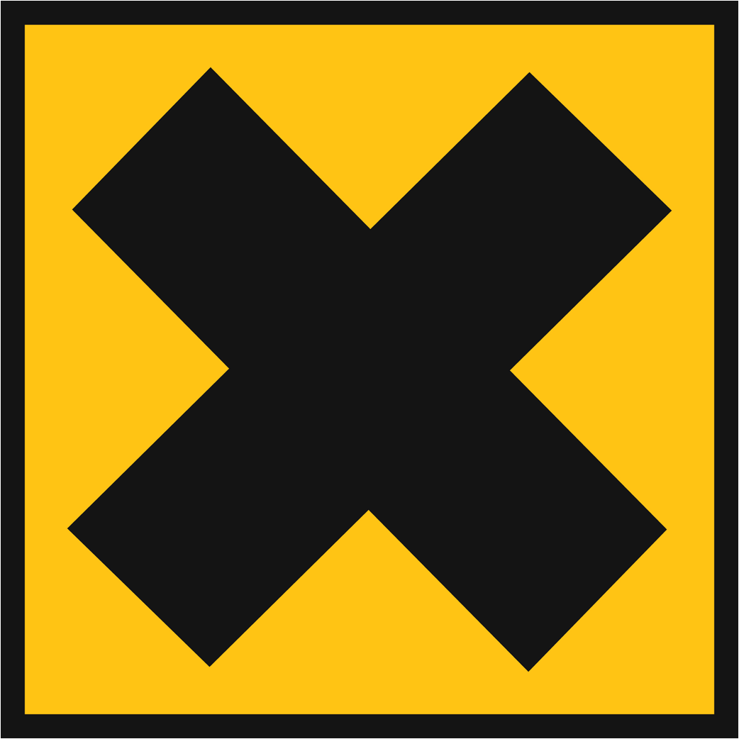 nocif irritant (20x20cm) - Sticker/autocollant