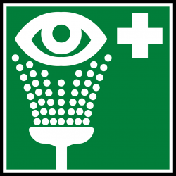 rinçage yeux (10x10cm) - Sticker/autocollant