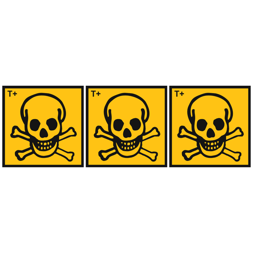 Très toxique (3stickers 10x10cm) - Sticker/autocollant