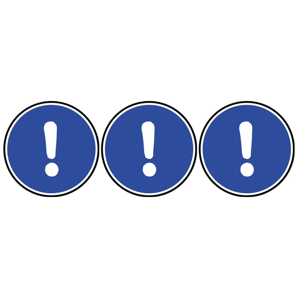 Obligation générale (3fois 10cm) - Sticker/autocollant