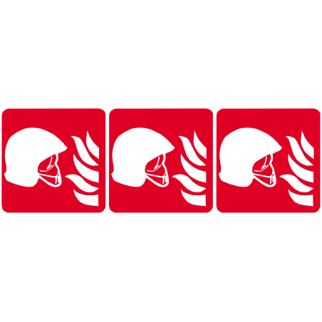 Équipement de lutte contre l’anti-incendie (3fois 10cm) - Sticker/autocollant Équipement de lutte contre l’anti-incendie (3fois 10cm) - Sticker/autocollant