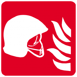 Équipement de lutte contre l’anti-incendie (20cm) - Sticker/autocollant