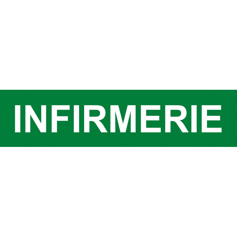 Infirmerie vert (20x4.8cm) - Sticker / autocollant