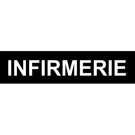 Infirmerie noir (20x4.8cm) - Sticker / autocollant Infirmerie noir (20x4.8cm) - Sticker / autocollant