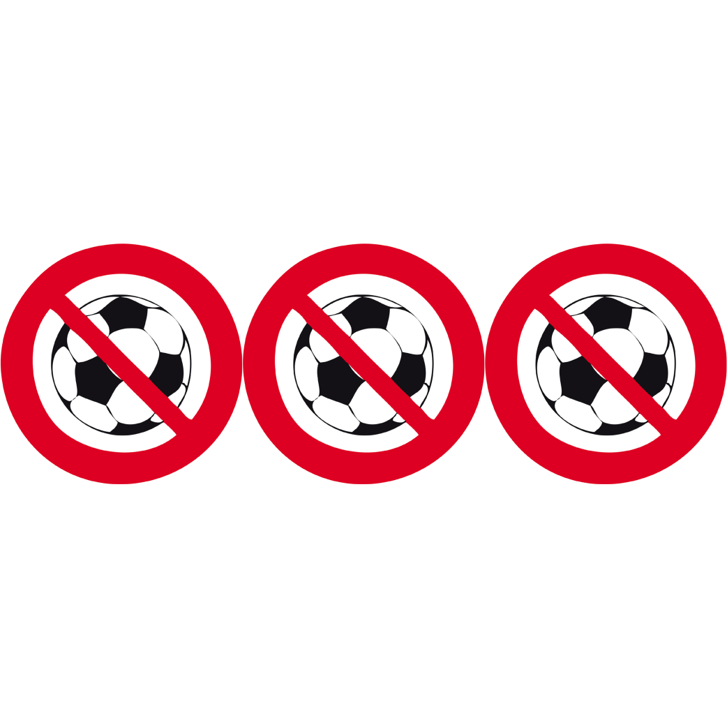 ballon Interdit (3x5cm) - Sticker/autocollant