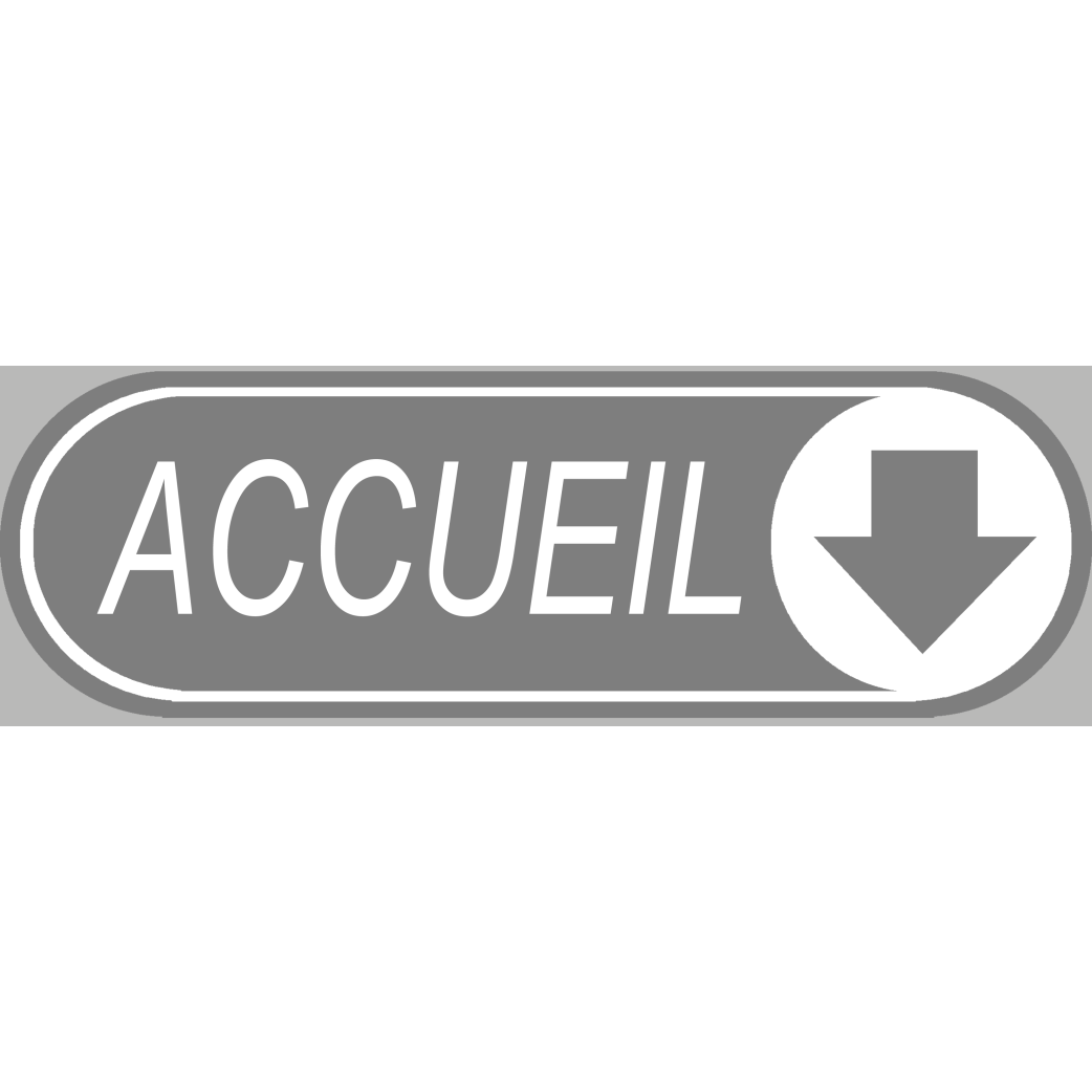 Accueil directionnel vers le bas (19x6cm) - Sticker/autocollant