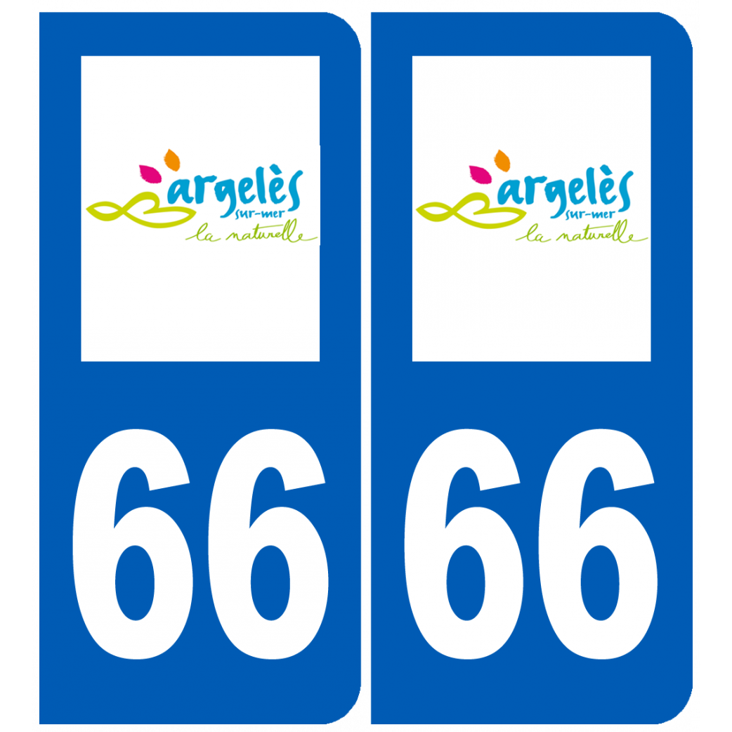 immatriculation 66 Argelès-sur-Mer - Sticker/autocollant