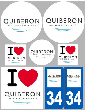 Quiberon (8 autocollants variés) - Sticker/autocollant