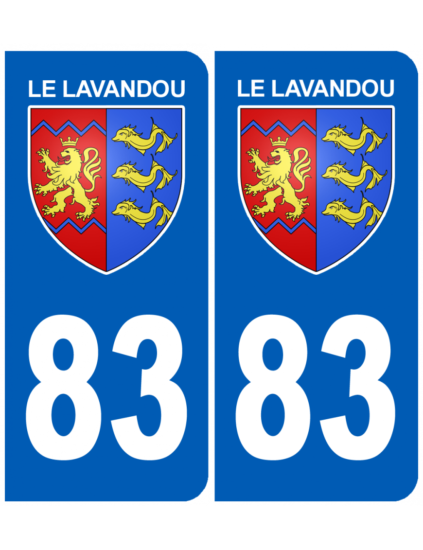 immatriculation Le Lavandou 83 - Sticker/autocollant