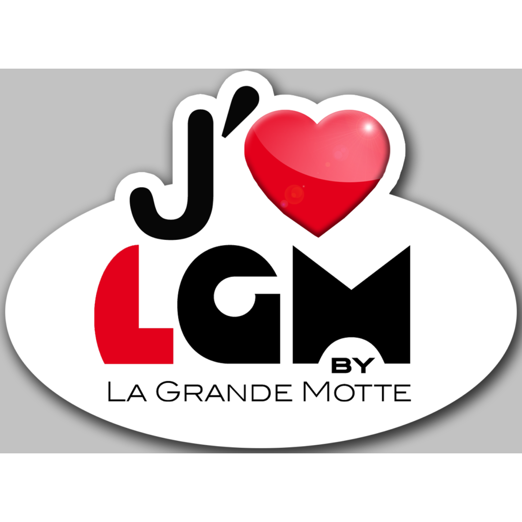 j'aime La Grande-Motte (15x11cm) - Sticker/autocollant