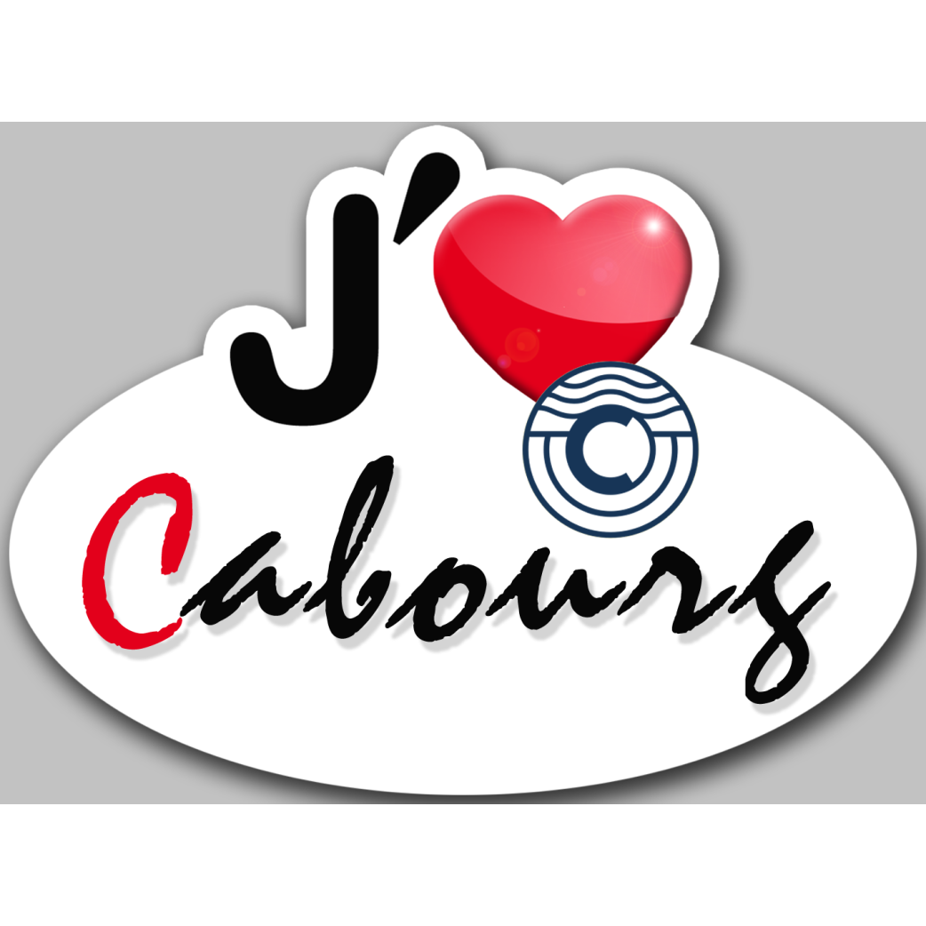 j'aime Cabourg (15x11cm) - Sticker/autocollant