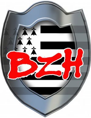 Bouclier BZH (5x4cm) - Sticker/autocollant