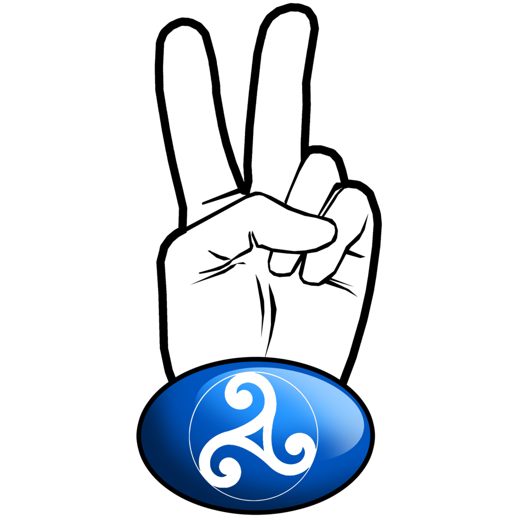 salut de motard celtique (10x4.8cm) - Sticker/autocollant