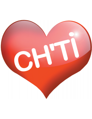Coeur Ch'ti (11.5x10cm) - Sticker/autocollant