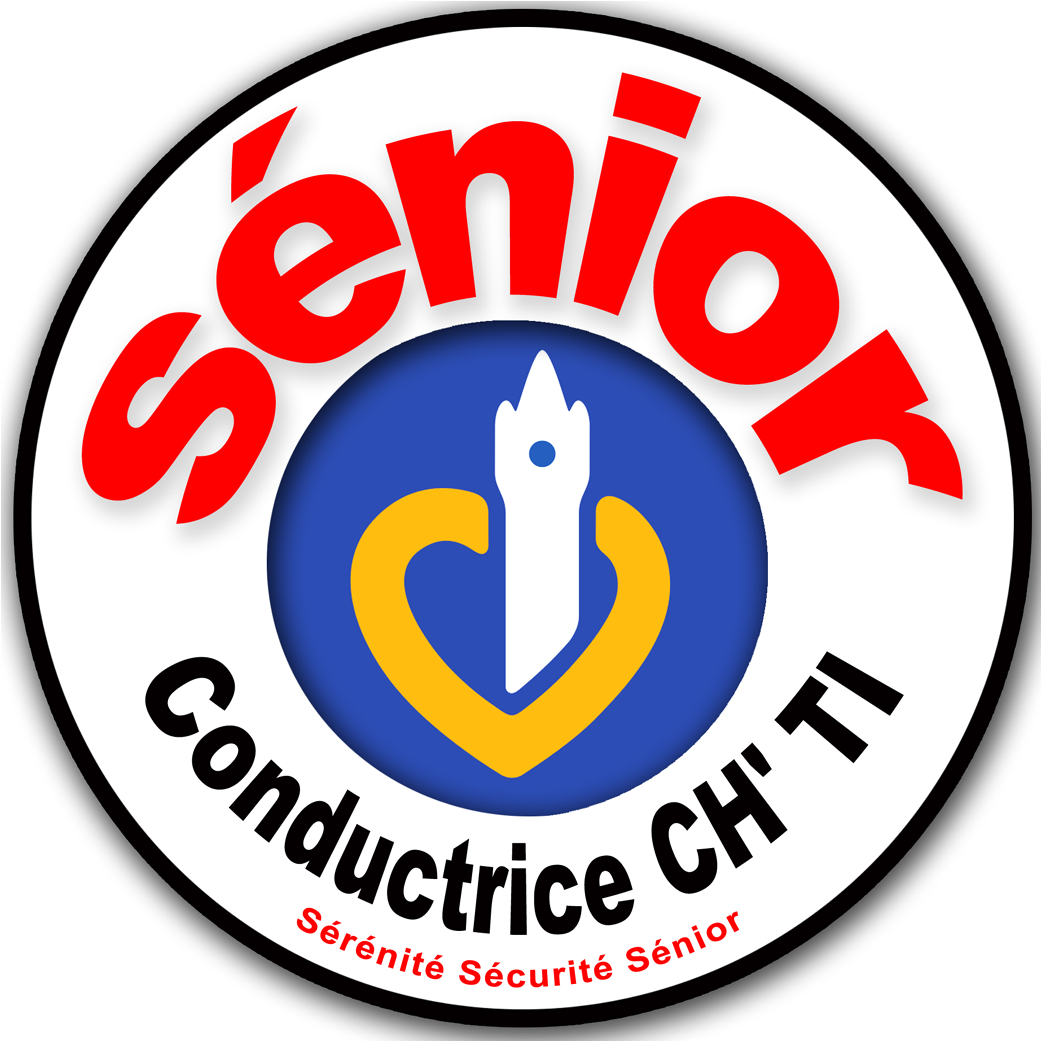 Conductrice Sénior CH'TI (15x15cm) - Sticker/autocollant