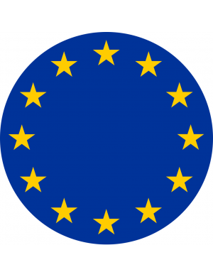 UE - Union Européenne (5x5cm) - Sticker/autocollant