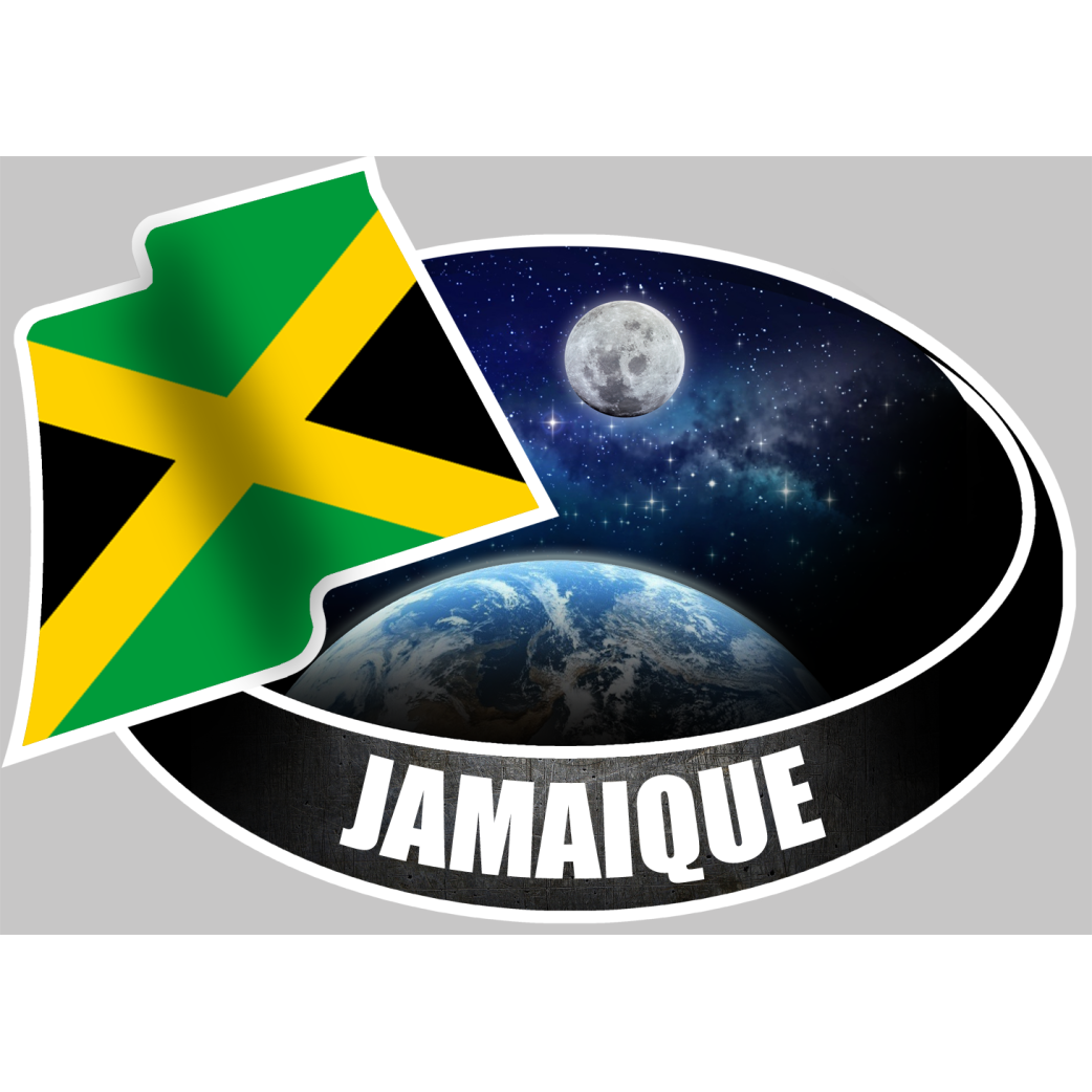 JAMAIQUE (10x14cm) - Sticker/autocollant