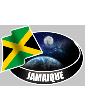 JAMAIQUE (10x14cm) - Sticker/autocollant