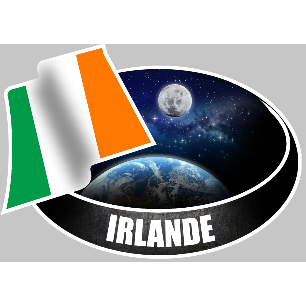 IRLANDE (10x14cm) - Sticker/autocollant
