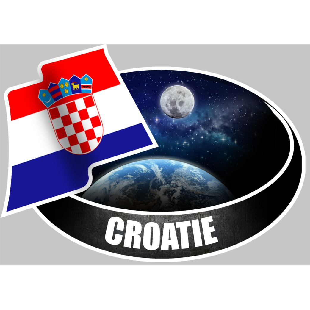 CROATIE (10x14cm) - Sticker/autocollant