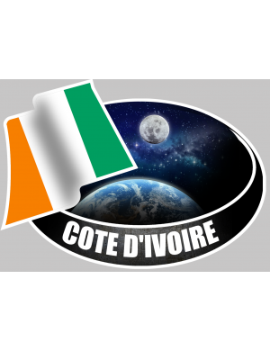 COTE D'IVOIRE (10x14cm) - Sticker/autocollant