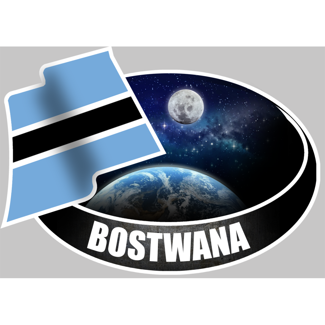 BOSTWANA (10x14cm) - Sticker/autocollant