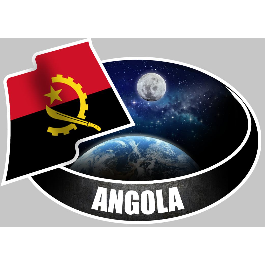 ANGOLA (10x14cm) - Sticker/autocollant