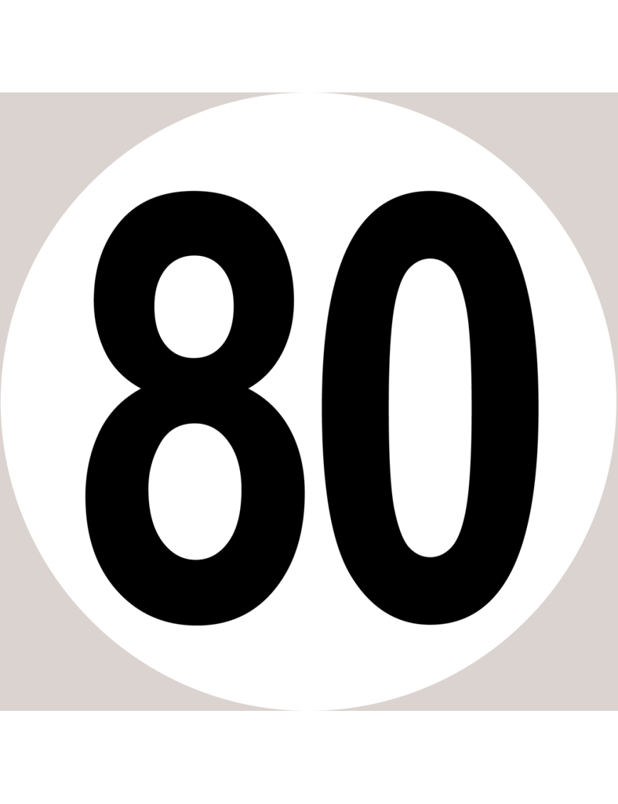 Disque Limitation De Vitesse, Autocollant 110 Km/h - 5 Pcs