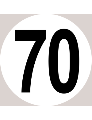 Sticker Panneau Signalisation 80 Autocollant Panneau Limitation Vitesse 80 Km/h - Sticker Signalisation Pour Porte Ou Mur Autocollant Plaque Immatriculation Noir