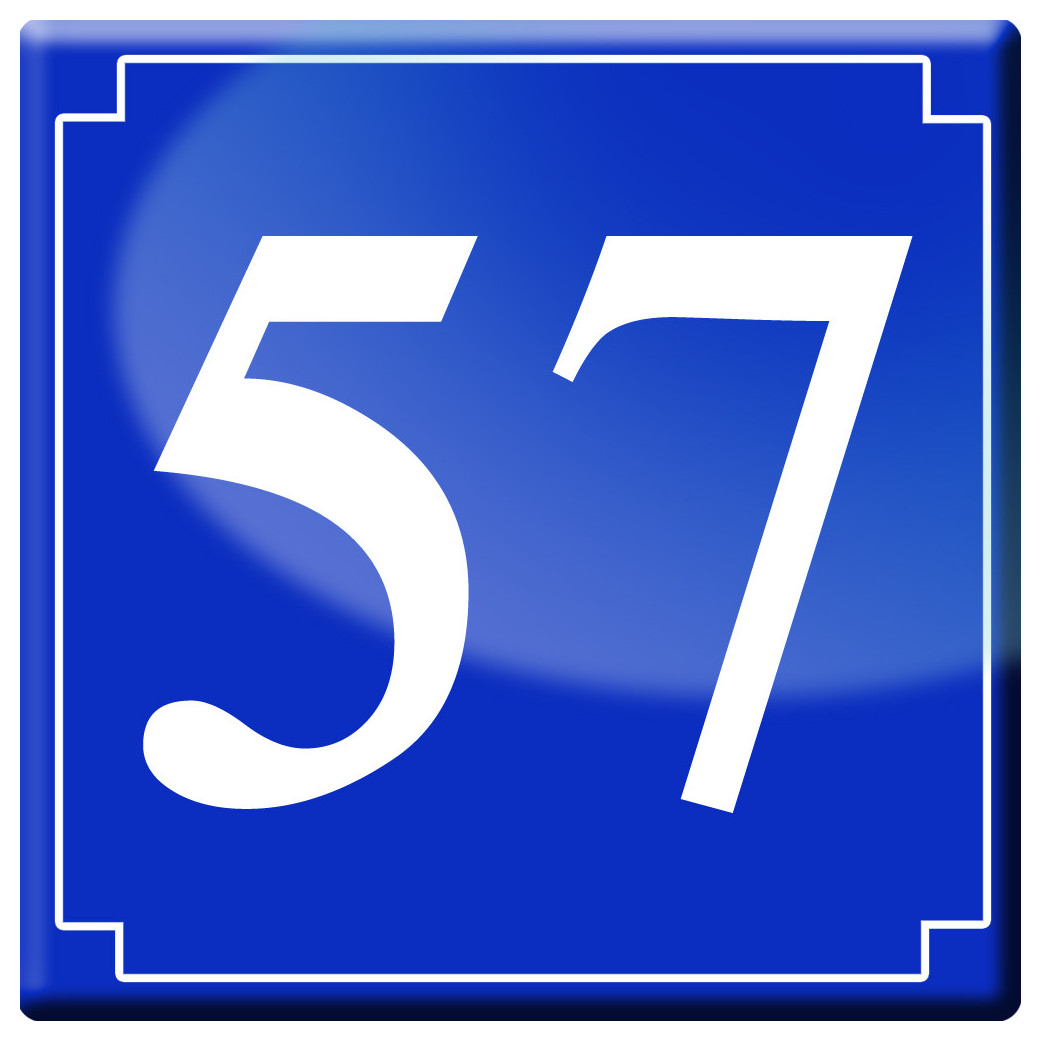 numéroderue57 - classique 10x10cm - Sticker/autocollant