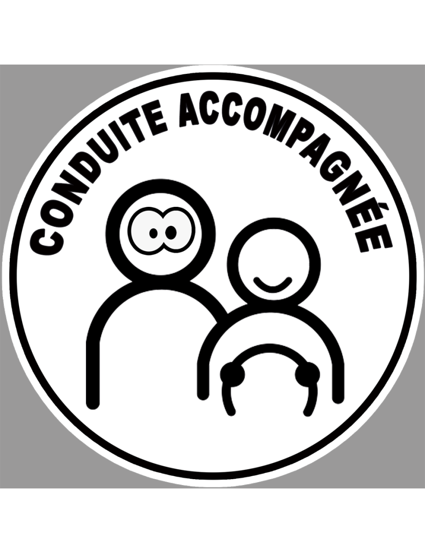 2 Disques Conduite Accompagnée 15cm - Autocollants Réfléchissants Avec Ventouse - Sécurité Voiture