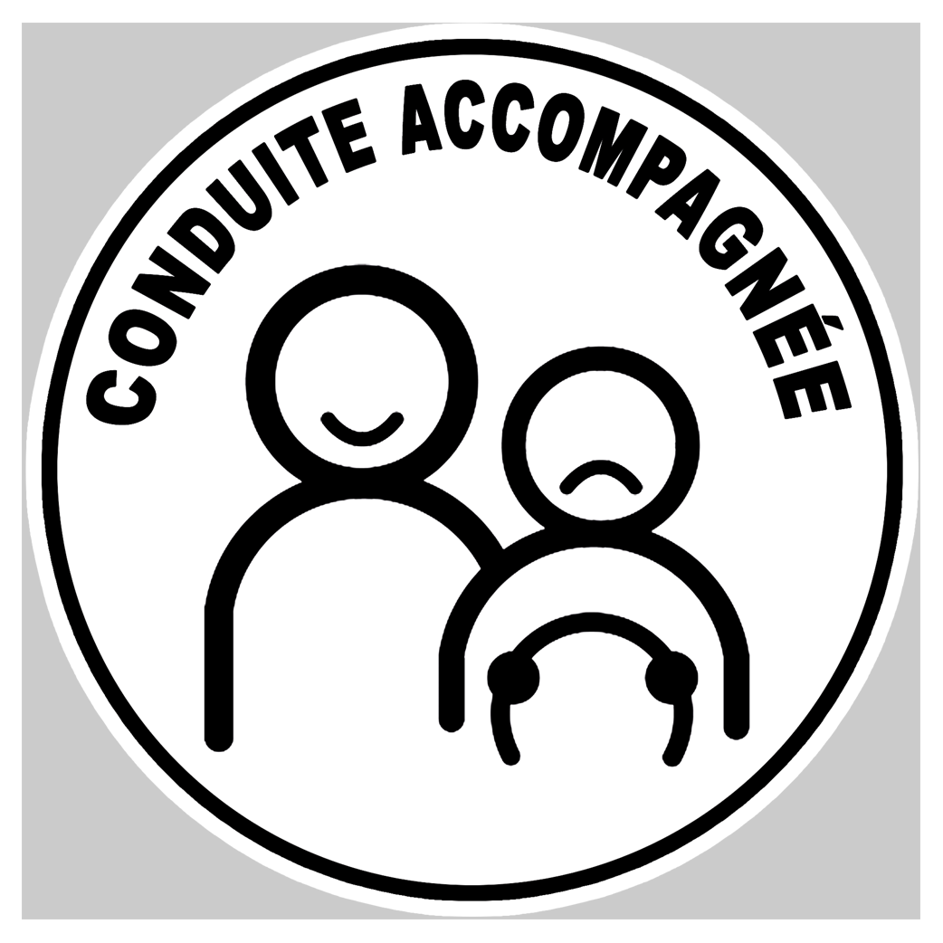 conduite accompagnée stress ado - 15cm - Sticker/autocollant