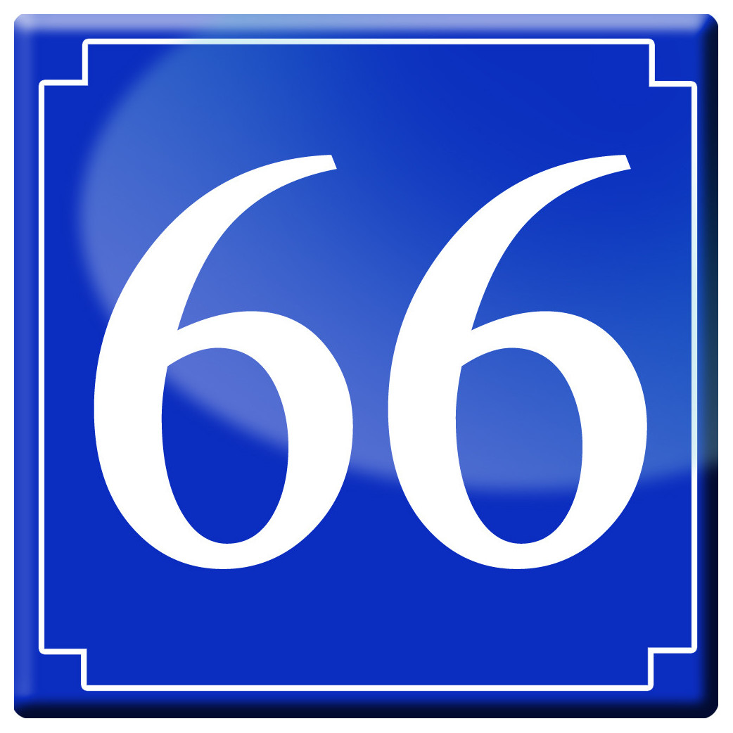 numéroderue66 - classique 10x10cm - Sticker/autocollant