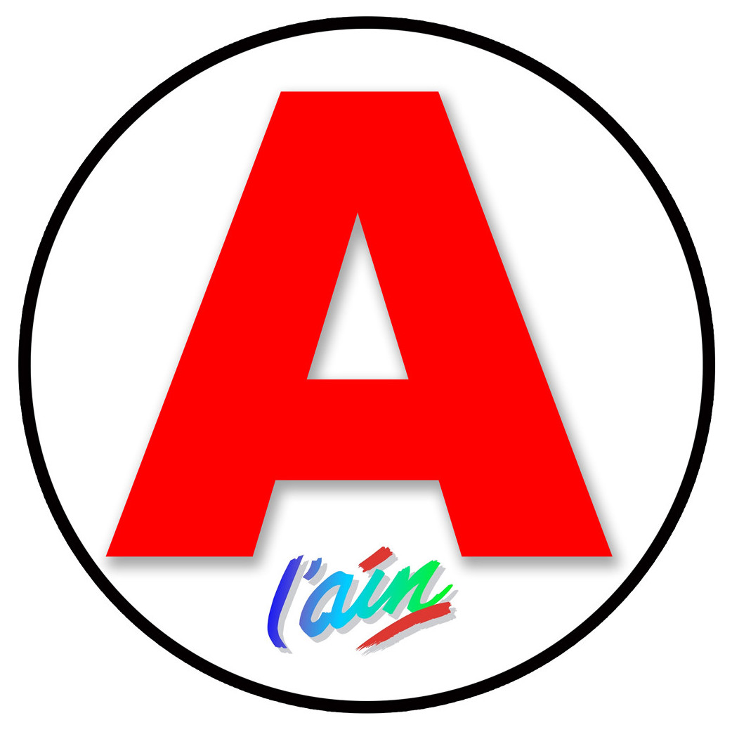 A 01 Ain - 15cm - Sticker/autocollant