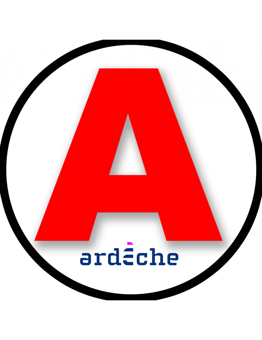 A 07 L'Ardèche - 15cm - Sticker/autocollant