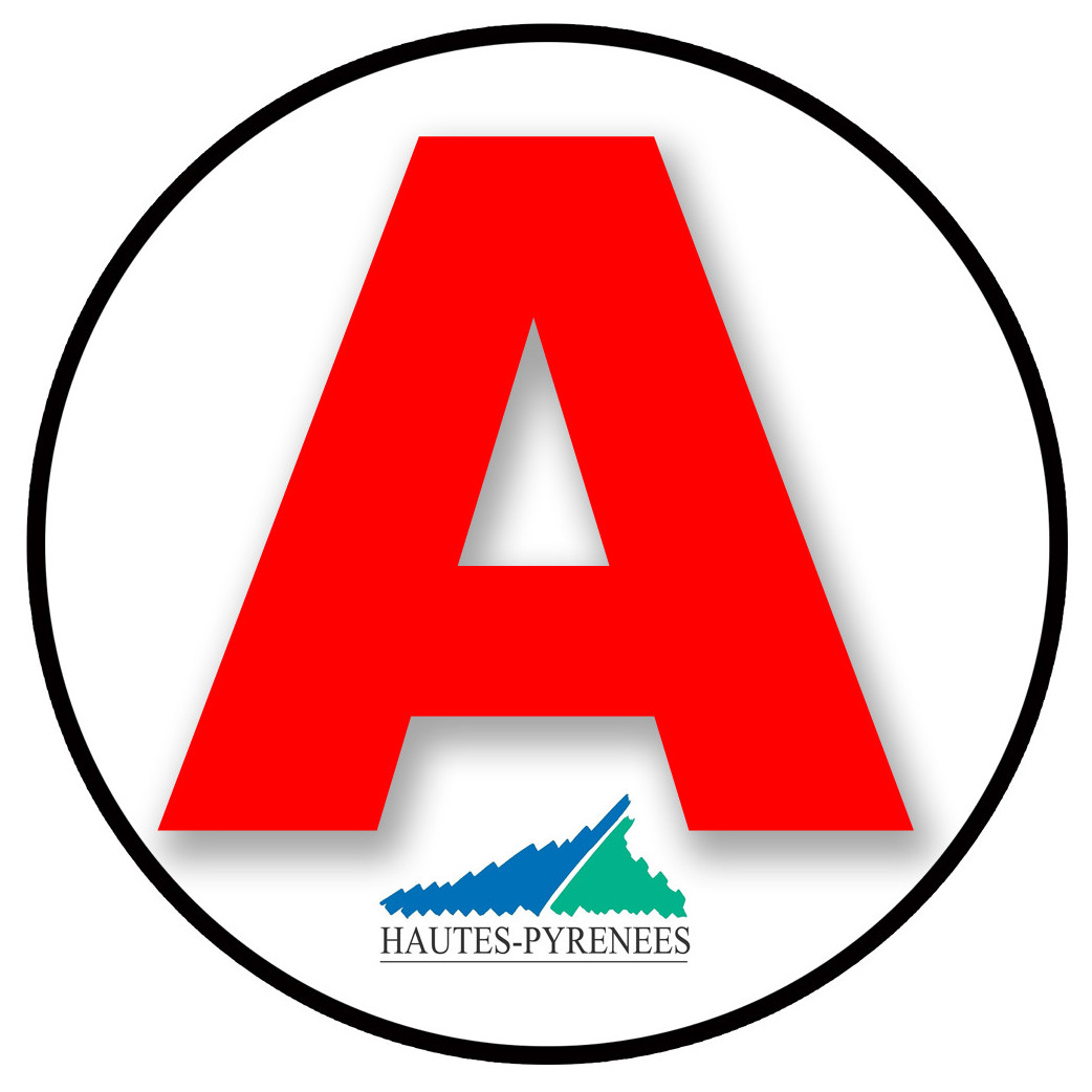 A 65 Les Hautes Pyrénées - 15cm - Sticker/autocollant