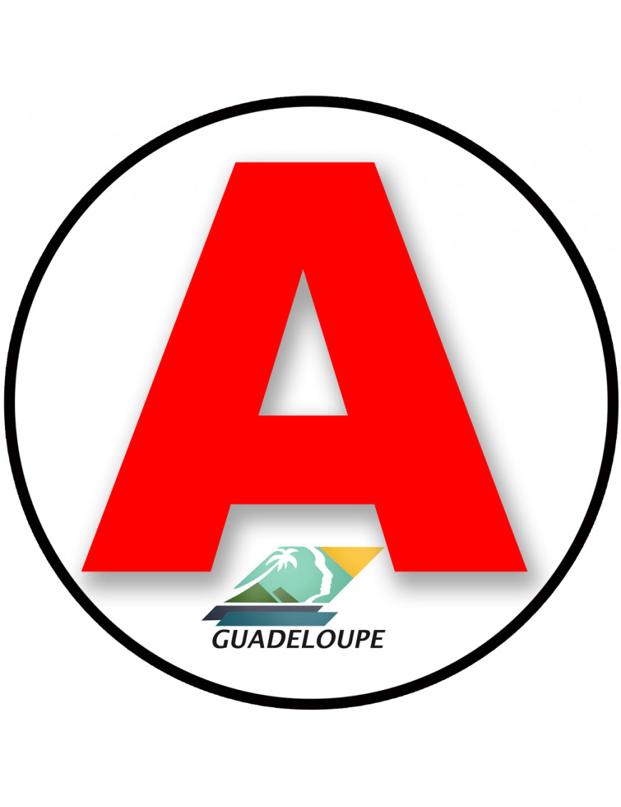 A 971 La Guadeloupe - 15cm - Sticker/autocollant