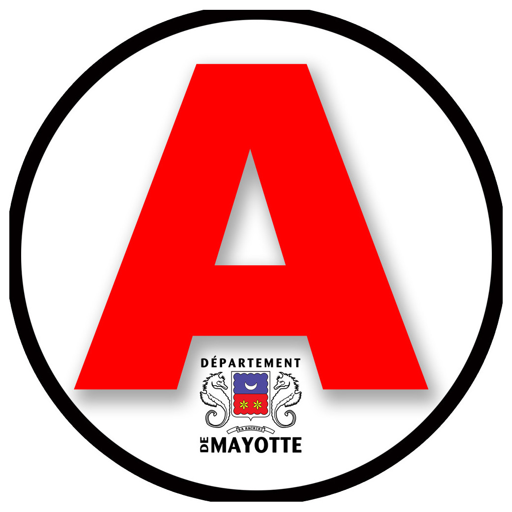 A 975 Mayotte - 15cm - Sticker/autocollant