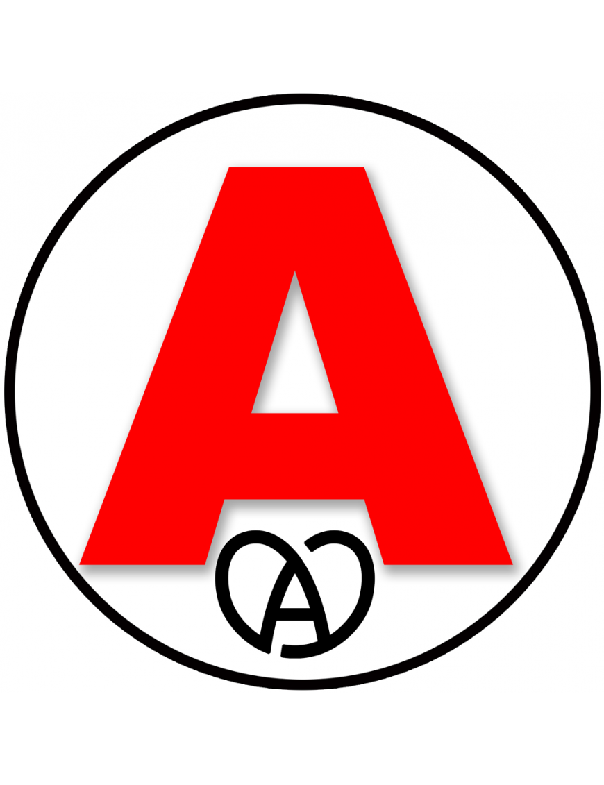 A Alsace logo noir - 15cm - Sticker/autocollant